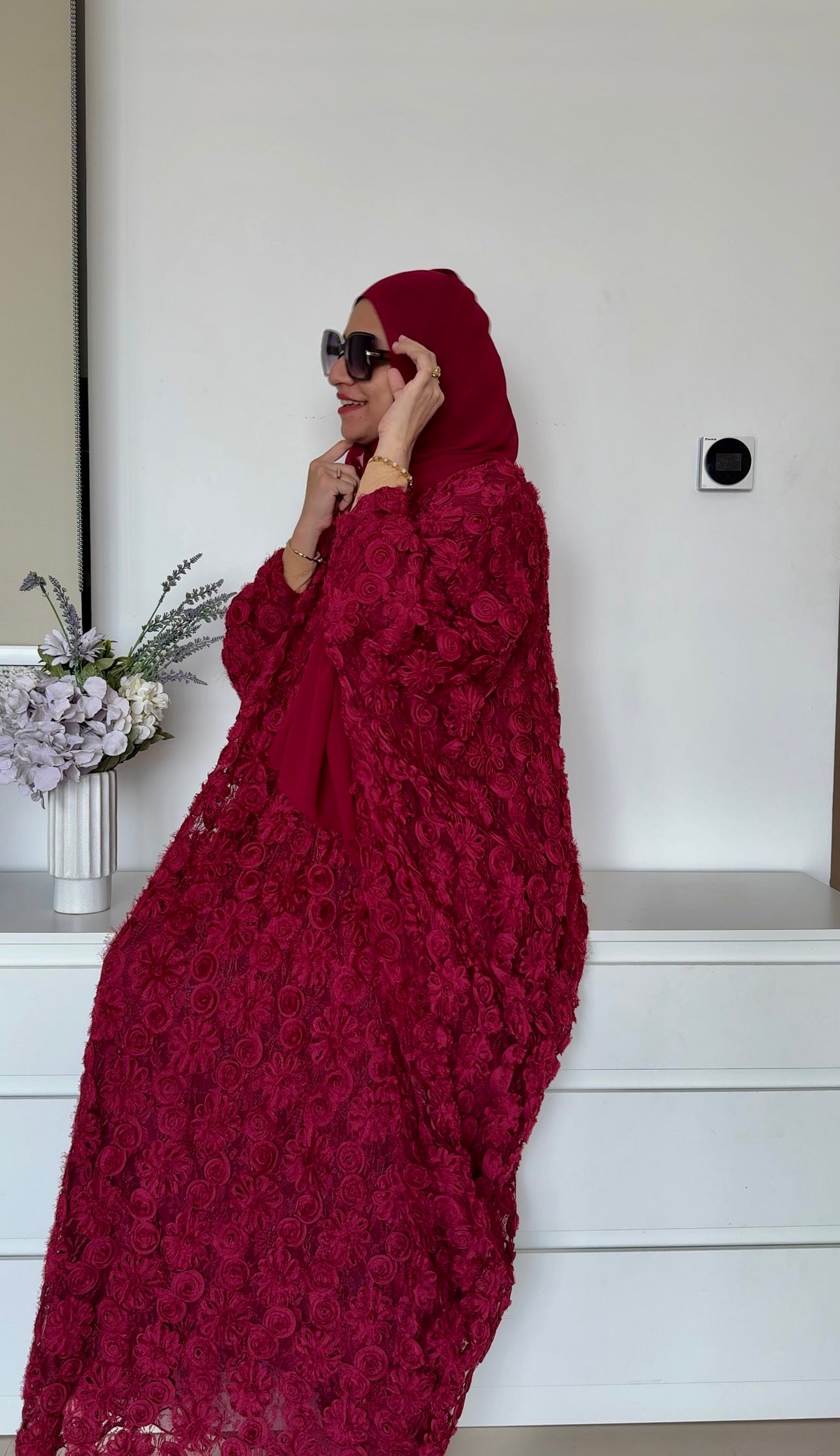 Cherry Abaya set