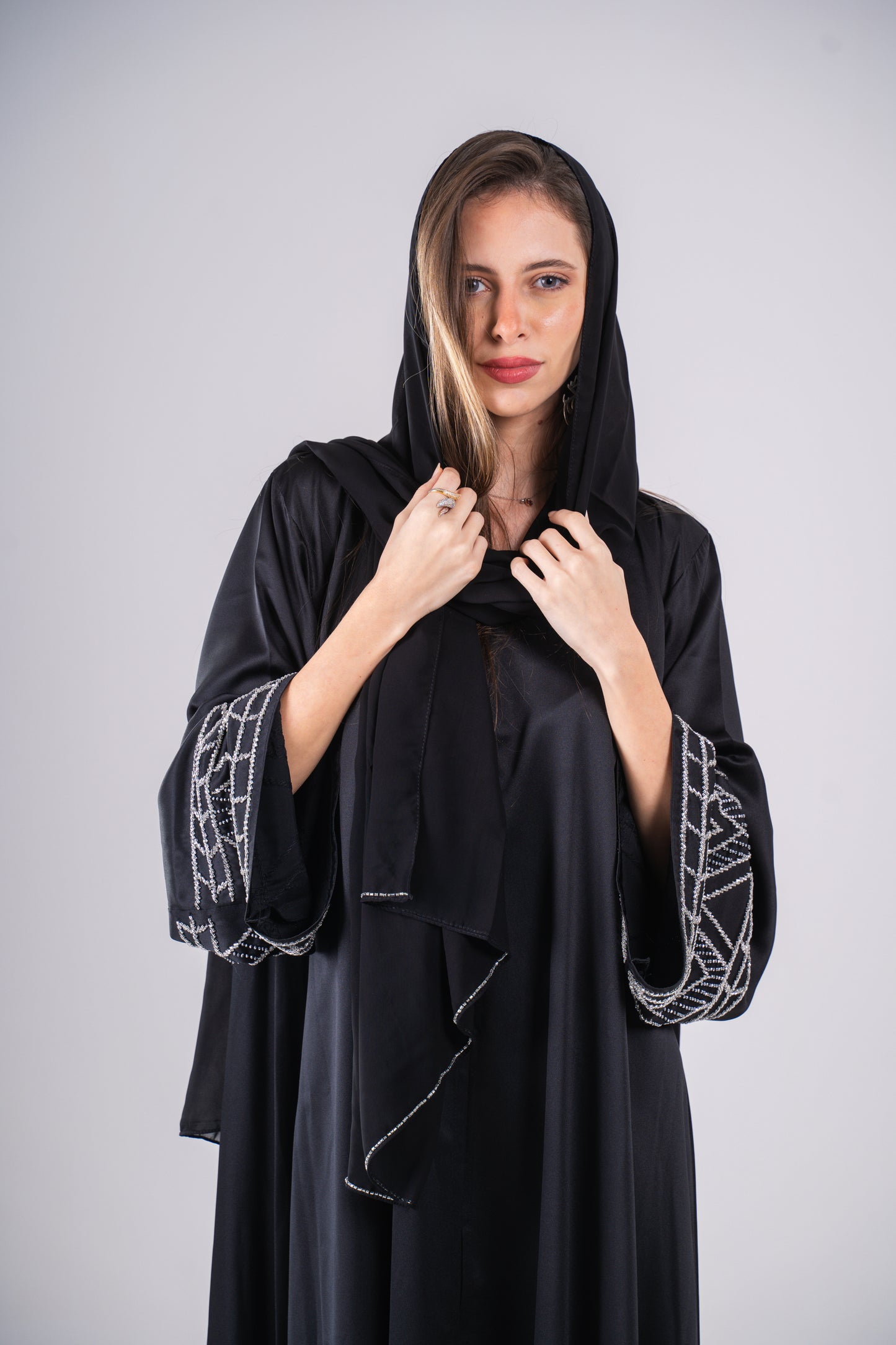 Nasma Embellished Sleeve Abaya