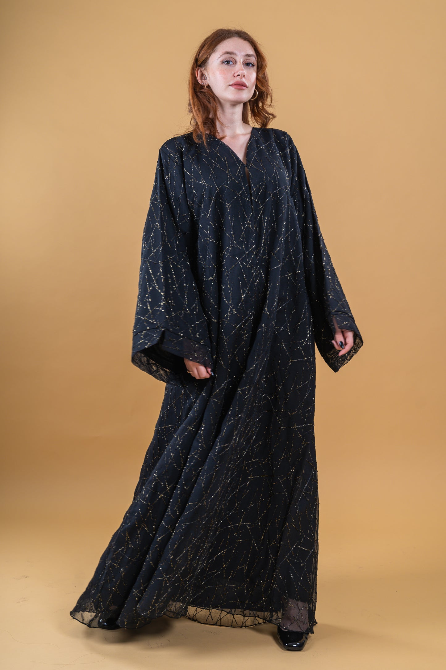 Sparkle Abaya Black