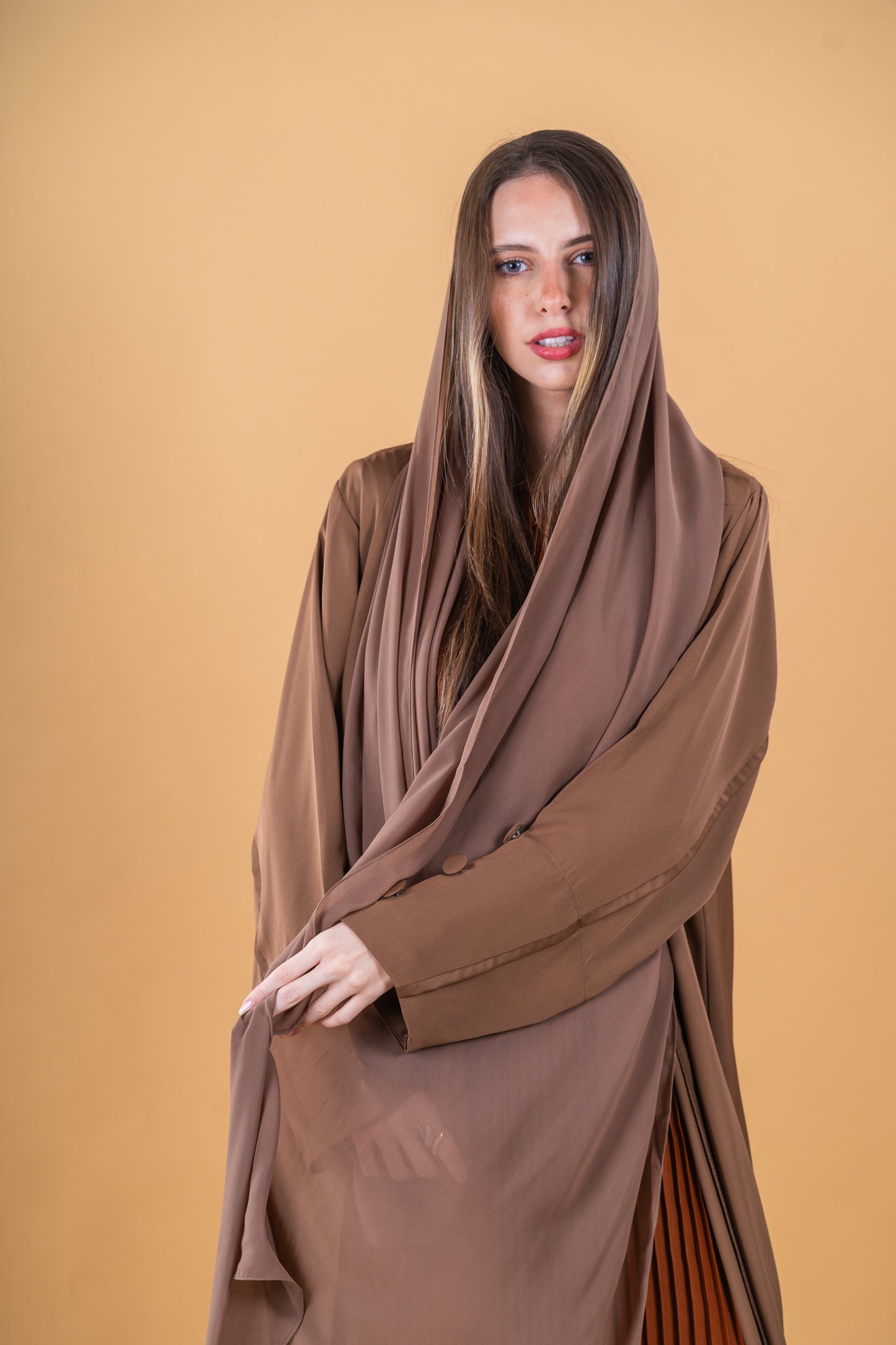 Pleated Abaya Set