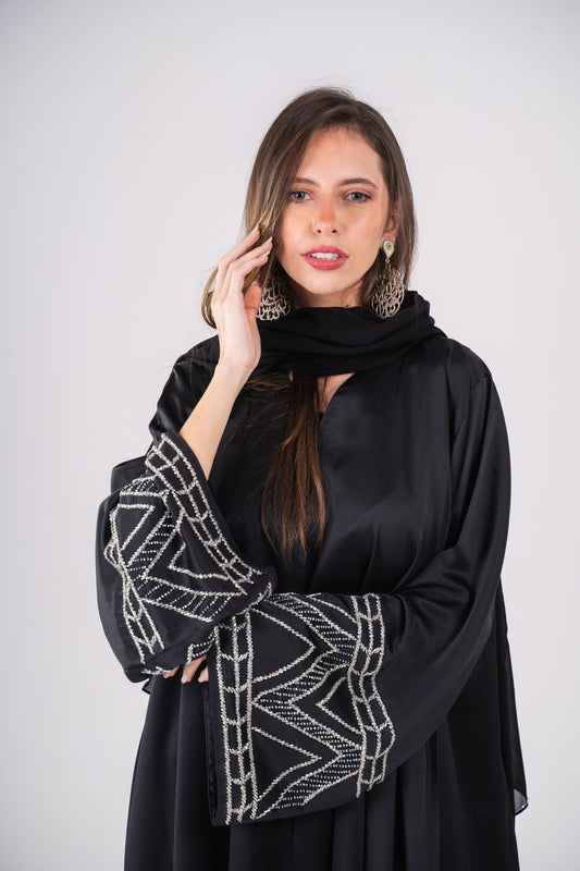 Nasma Embellished Sleeve Abaya